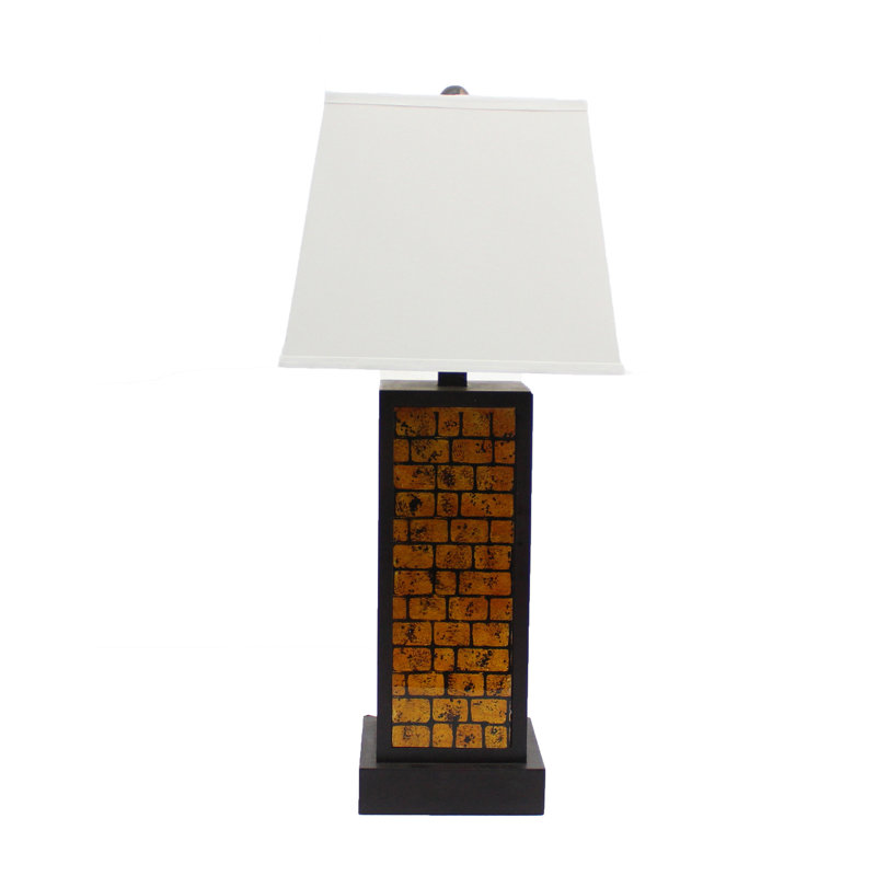 Lampe de table 30,75 po Annaline, Jaune, Blanc