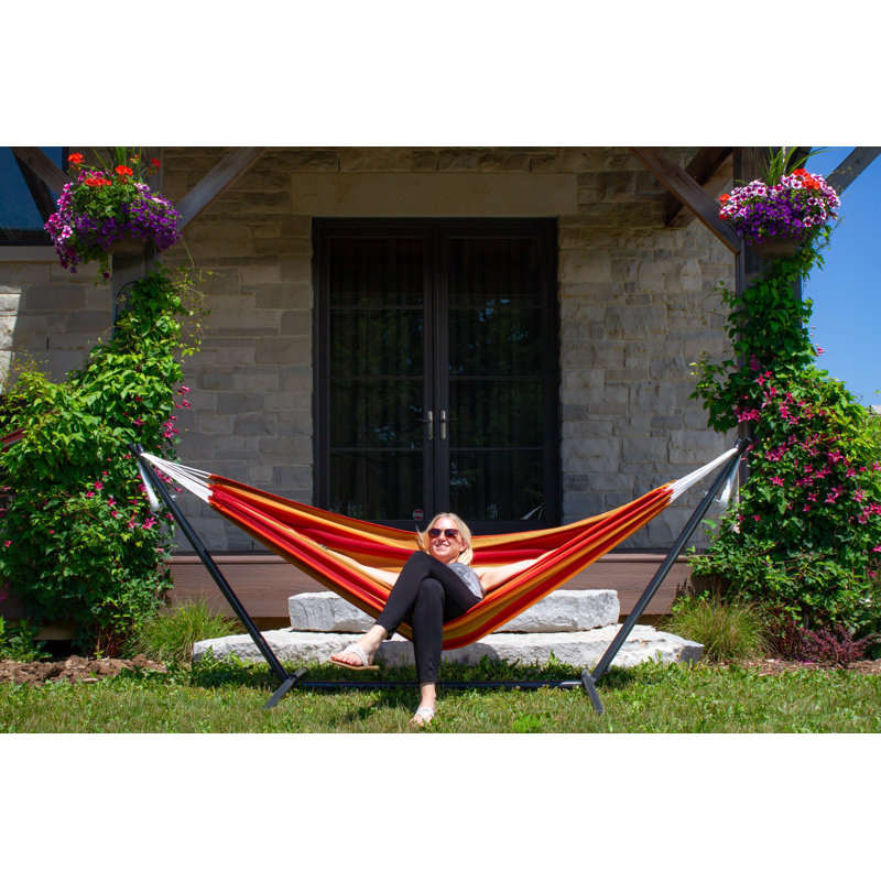 Tessa Double Hammock with Stand, Sunset