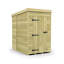 Total Sheds 4ft x 7ft Pent Garden Shed - Single Door - No Windows - Pressure Treated Timber - UK Manufactured