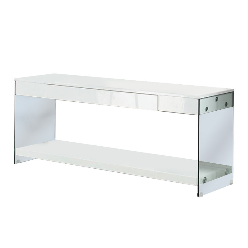 Meuble télé Sabuge au fini blanc, 60"