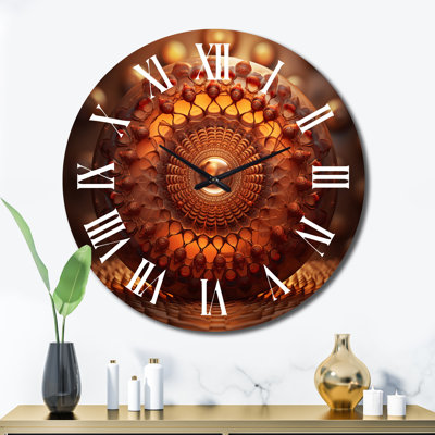 Horloge murale mauve et rose