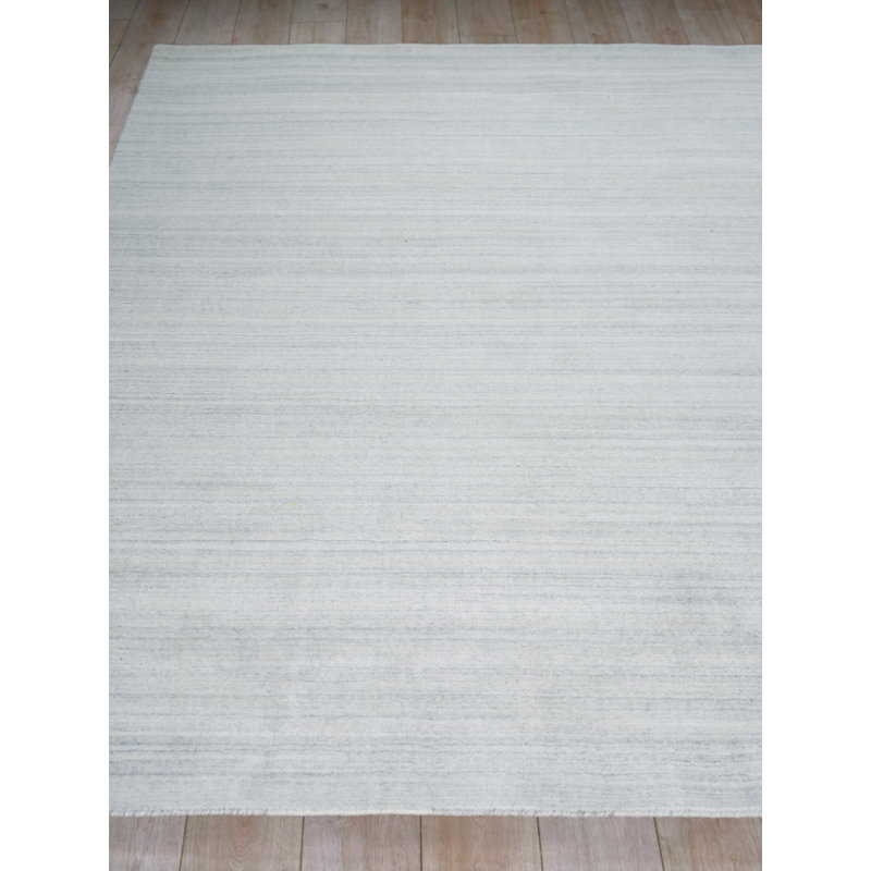 Serenity handloomed PET Beige/Brown Area Rug, Light Gray/Ivory, Rectangle 8' x 10'