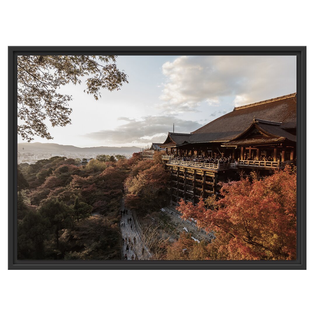 Gerahmtes Wandbild Kiyomizu-dera Tempel in Kyoto