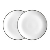 Alex Platinum Bone China Salad/Dessert Plate
