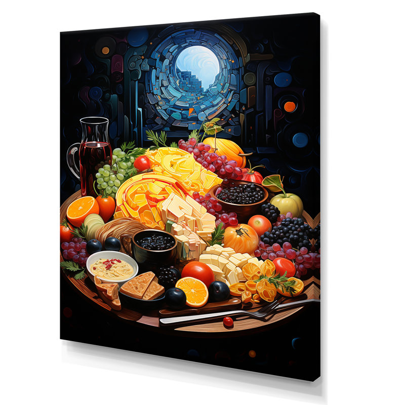 «French Cuisine Landscape Harmoney», reproduction sur toile, Toile tendue, H 20 po x l 12 po x P 1 po