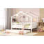 Lit en bois avec lit gigogne simple-508615578