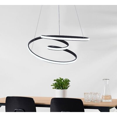 Sontich 1 - Light Unique / Statement LED Energy Saving Modern Linear Dimmable LED Pendant -  Orren Ellis, 10E20E07DDEA4E388EDD7A542D10084D