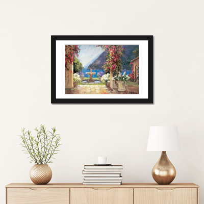 « seaside fontaine », reproduction sur toile