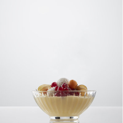 Élégants bols à dessert en verre Zelda - Ensemble de 2 bols en verre transparent pour crème glacée aux fruits 300 ml