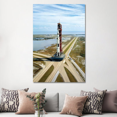 High-Angle View Of The Apollo 14 Space Vehicle by Stocktrek Images - Wrapped Canvas Print
