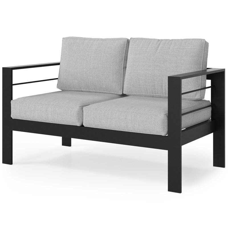 Coussin extérieur de 5 po - aluminium, gris, facile à assembler et résistant aux intempéries