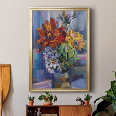 «Modern Bouquet», reproduction encadrée de qualité supérieure - prête à être accrochée
