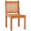 Chaise de salle à manger de patio en teck Catriona