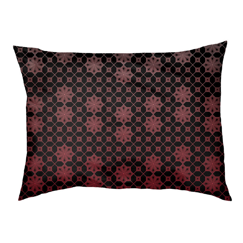 Coussin pour chien Byrge, Très grand (l 52 po x P 42 po x H 17 po), Rouge dégradé