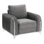 Ensemble de canapé en velours avec table basse 4 pièces Gerald