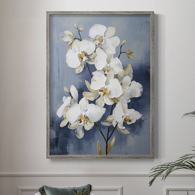 Reproduction encadrée FLORAL Series CLxxIV - bois massif, H 11 po x l 9 po