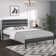Bed Frame with Wooden Headboard and Footboard