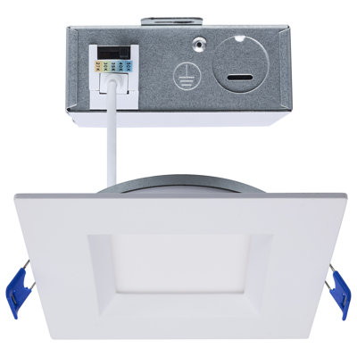 4 in. Selectable 9 W Air-Tight IC Rated LED Canless Standard Recessed Lighting Kit