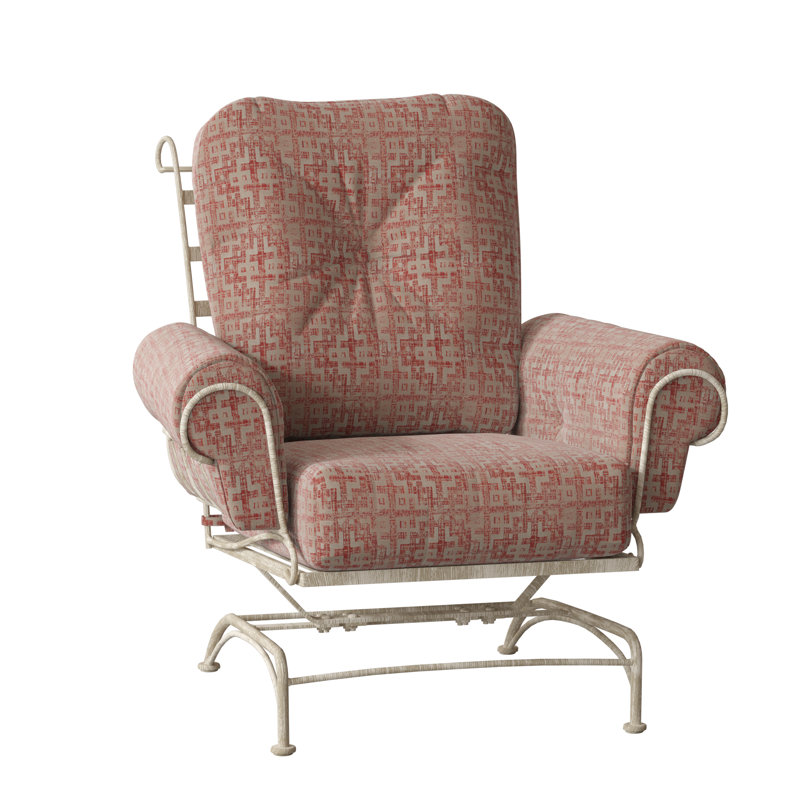 Terrace Outdoor Lounge Chair, Hedge Flannel Sunbrella® Flannel, Weathered White