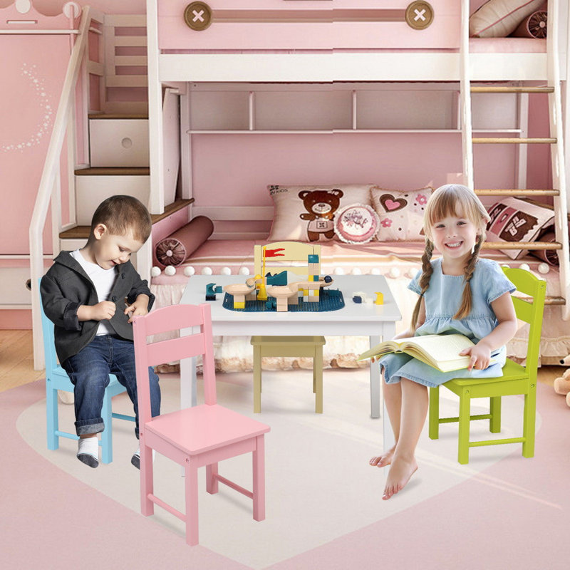 Ensemble de table et de chaises pour enfants Kenesaw, Blanc