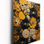 Horloge murale surdimensionnée avec poterie fleurs jaunes Boho-1613351217