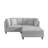 3-Piece Corduroy Modular Sectional with Ottoman -1781209361