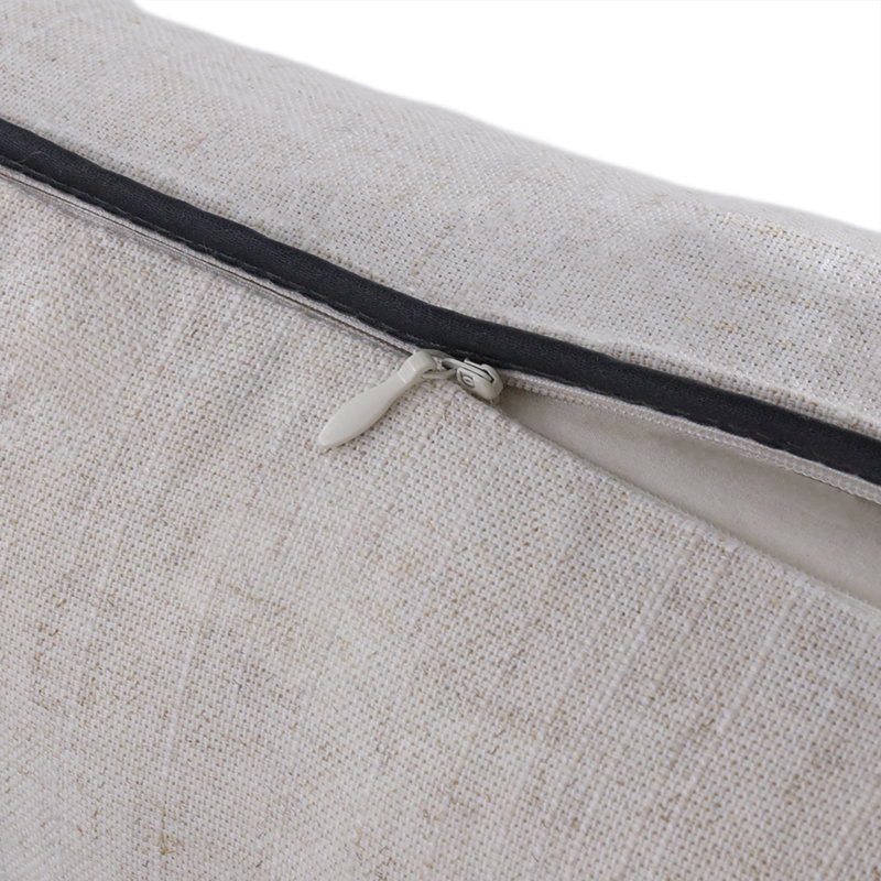 Embroidered Pillow Cover, White