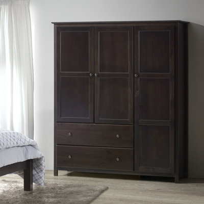Shaker Wardrobe Armoire by Grain Wood Furniture