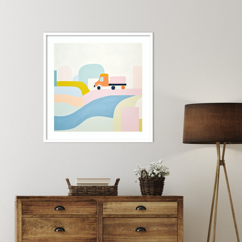 «Imagination on Wheels III» par Lazar Studio, impression sur bois encadrée, H 33 po x l 33 po