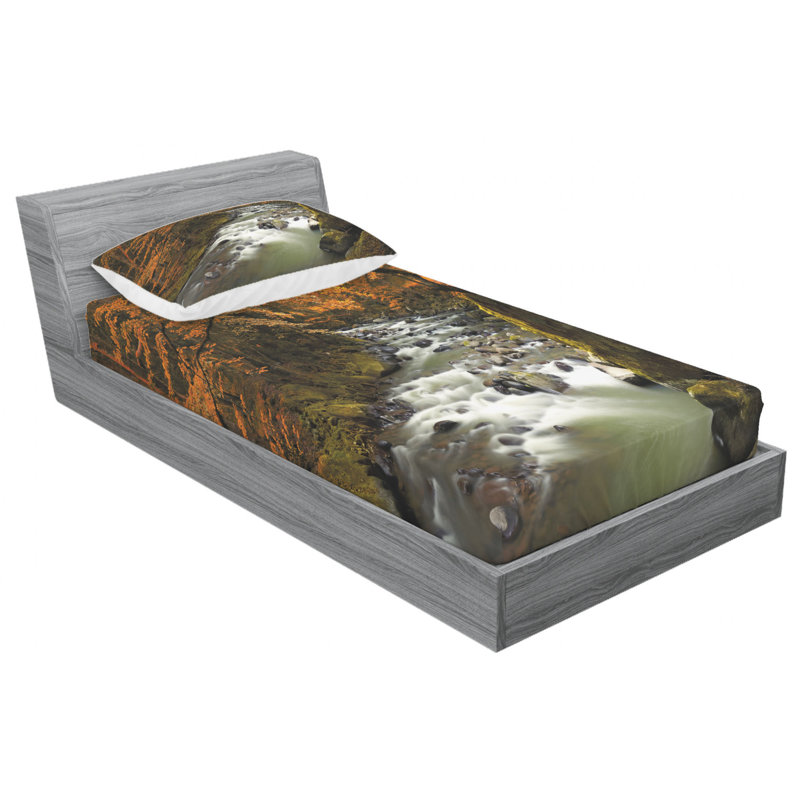 Microfiber Sheet Set, Twin Sheet Set with Fitted Sheet