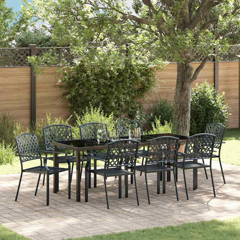 8 - Person Patio Dining Set Rectangular Table