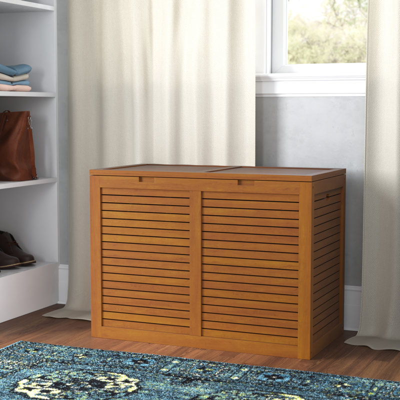 The Original Spa Double Teak Laundry or Storage Hamper