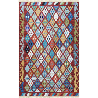 Tapis contemporain moderne géométrique 5 x 8