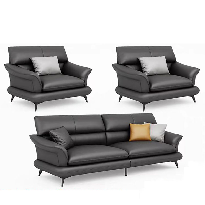 Italian comfortable simple business sofa set