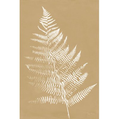 Nature by the Lake Ferns VI Brown 1 Piece Wrapped Canvas Painting