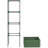 Galvanized Planter Box, 24" X 24" Raised Garden Bed With Tomato Cage For Climbing Vines, Green-19215025