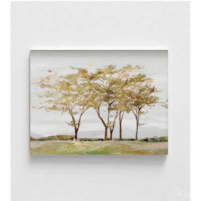 Golden Trees Living Room Print, Yellow Tree Wall Art, Golden Metallic Hallway Decor, Therapist Office Poster, Golden Forest Office Art
