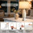28" Vintage Table Lamp With USB A+C And Nightlight - Carved Resin Farmhouse Desk Lamp For Bedrooms, End Tables, Living Room, Bulbs Included