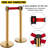VEVOR 35'' H x 79'' W Stanchion System