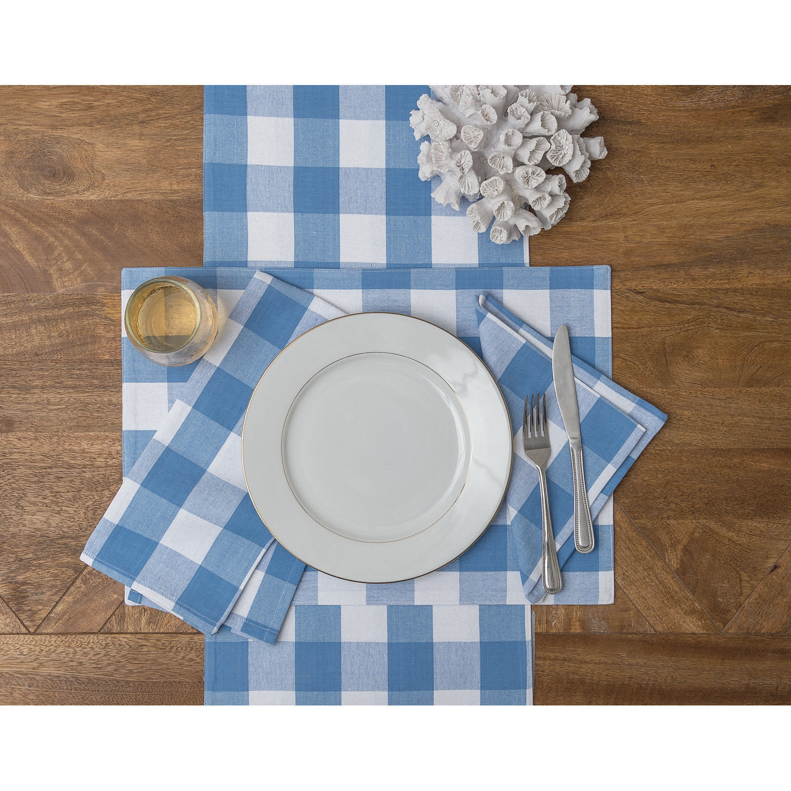 Loa 72" Table Runner, Cornflower