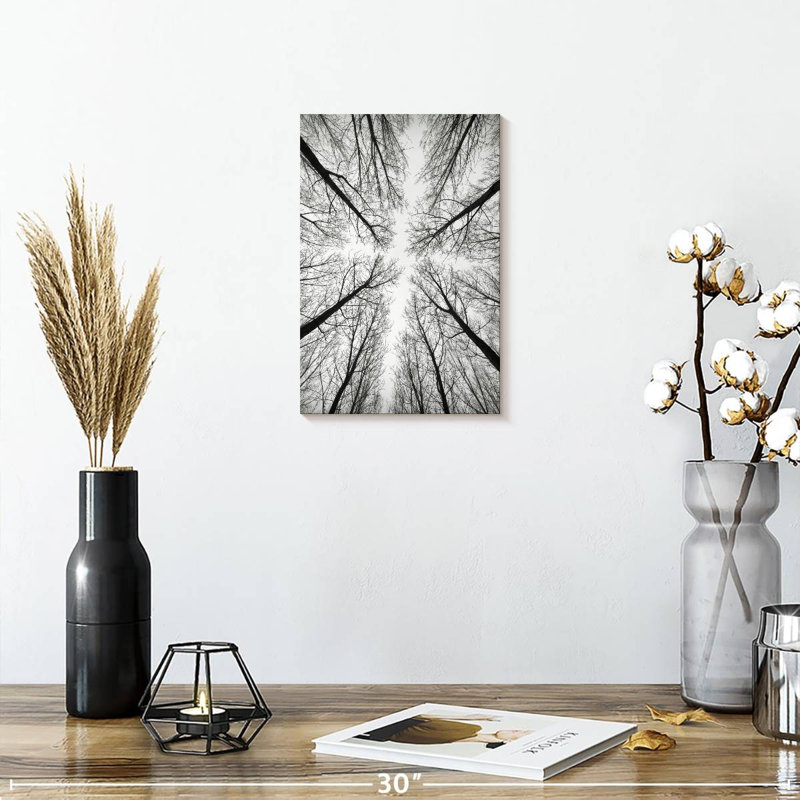 Harnek Monochrome Bare Trees, 12" H x 8" W