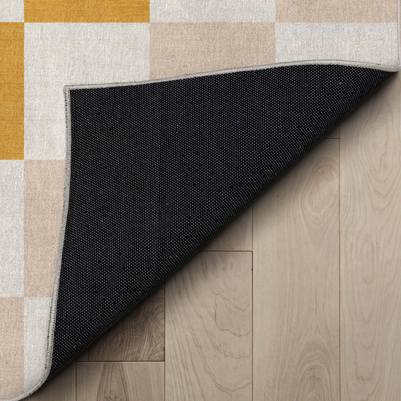 Kehr Geometric Blocks Multi Color Rug, Rectangle 6' x 9'