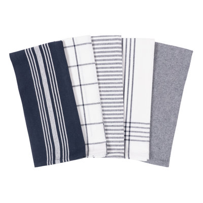 Cotton Stripe Jacquard Tea Towel Kitchen Towel