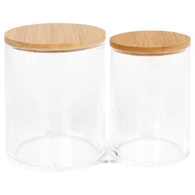 Plastic 2 Compartment Makeup Organiser