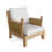Luxe Teak Outdoor Armless Lounge Chair