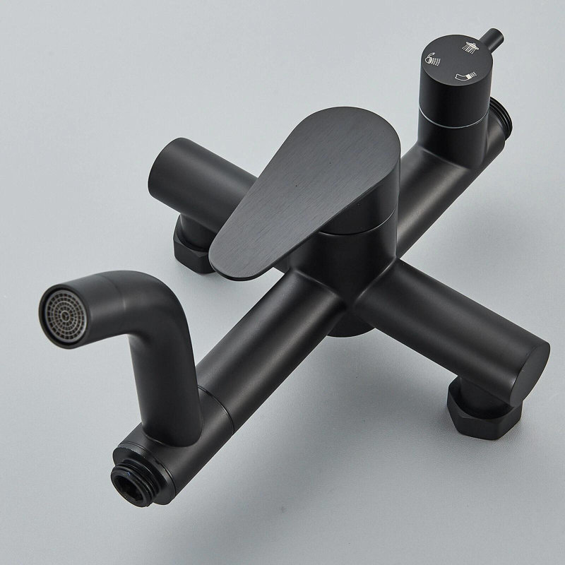 Douchette en acier inoxydable noire