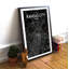 «Kansas City Map», reproduction d'impression sur affiche en noir-24704942