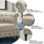 Canapé-causeuse pour le salon - canapé long dans une boîte, causeuse pour petit espace, fauteuils pour le salon