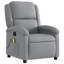  Fauteuil inclinable de massage en polyester gris clair, métal, contreplaqué-825917720
