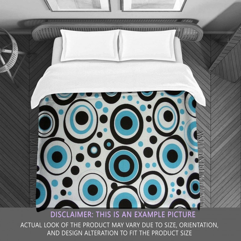 Funky Bedding, Twin Extra Long Comforter, Black/Green Geometric